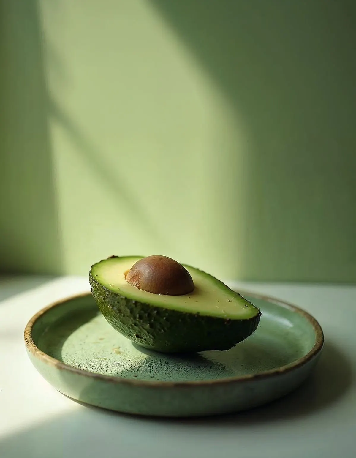 Aguacate plato verde