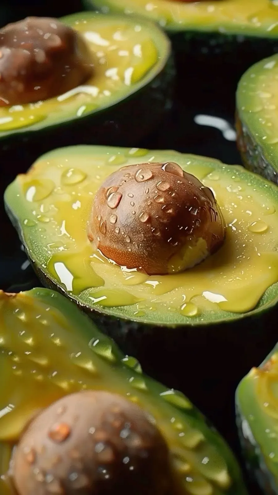 Aguacate gotas detalle
